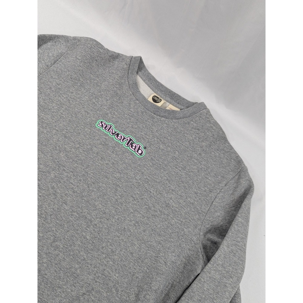 Vintage Levis Silver Tab Crewneck Sweatshirt Gray Mens Large Pullover Excellent